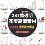 237 high-definition petal PNG transparent resources, a must-have for design